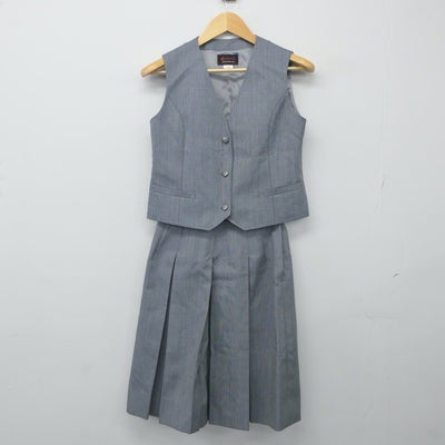 【中古】埼玉県 八潮中学校 女子制服 5点（ブレザー・ベスト・スカート）sf023865