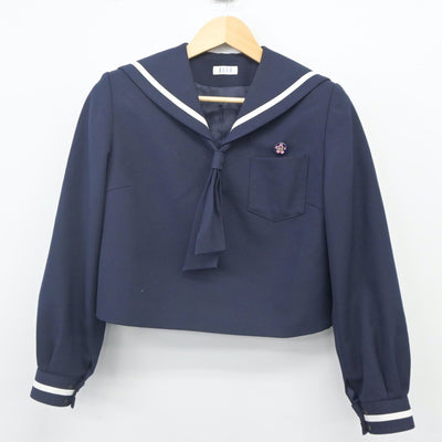 【中古】岩手県 花巻中学校 女子制服 3点（セーラー服・スカート）sf023868