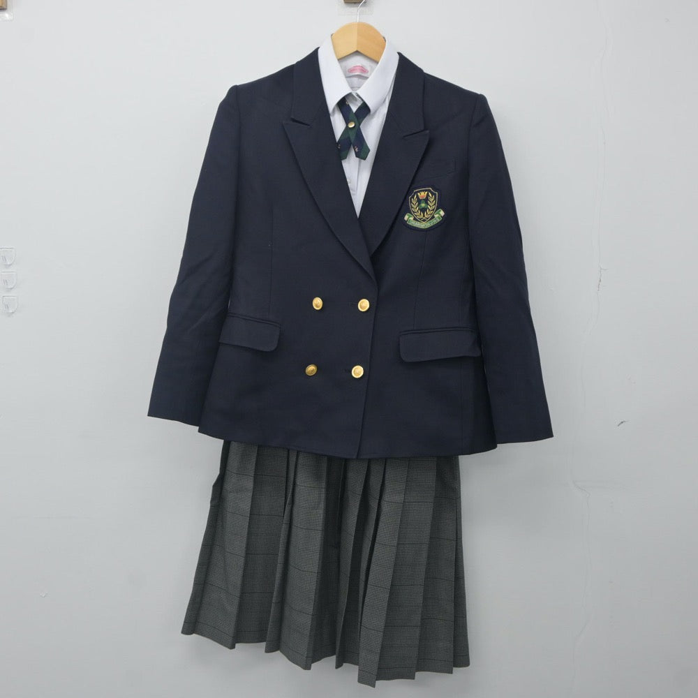 【中古】東京都 御成門中学校 女子制服 4点（ブレザー・シャツ・スカート）sf023872