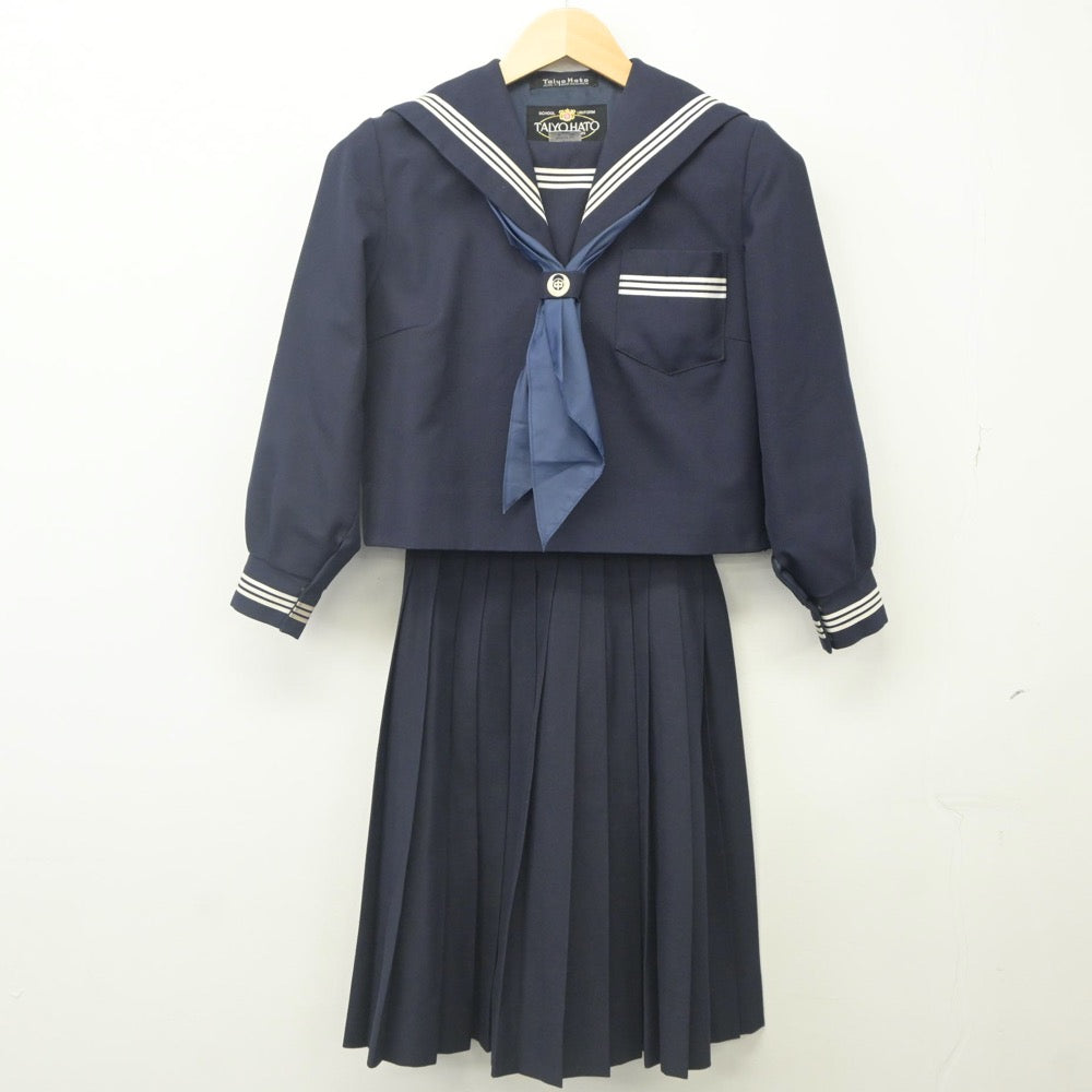 【中古】兵庫県 東中学校 女子制服 3点（セーラー服・スカート）sf023879