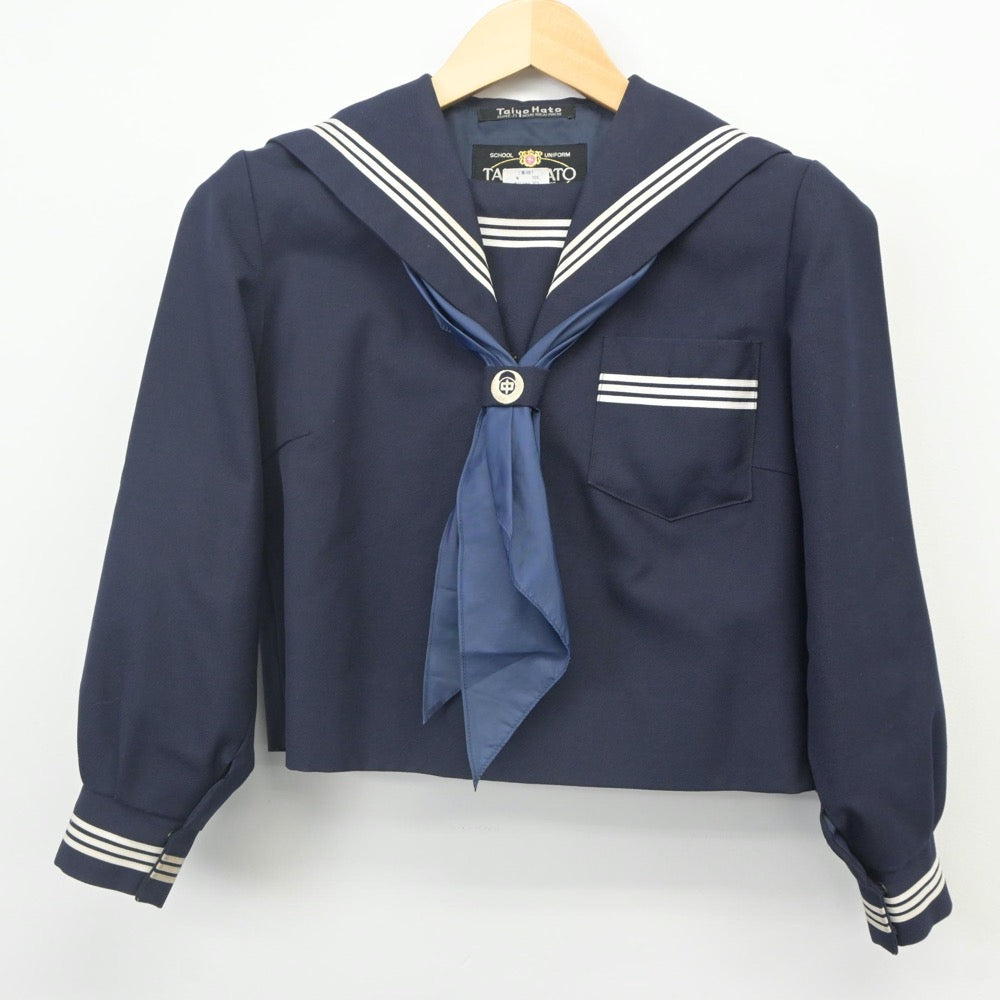 【中古】兵庫県 東中学校 女子制服 3点（セーラー服・スカート）sf023879