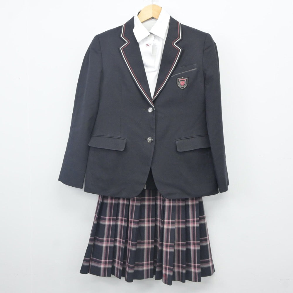 【中古】大阪府 南郷中学校 女子制服 3点（ブレザー・シャツ・スカート）sf023880