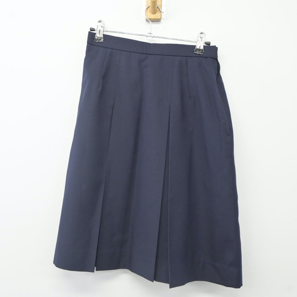 【中古】埼玉県 大宮北高等学校 女子制服 2点（ニットベスト・スカート）sf023895