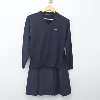 【中古】埼玉県 大宮北高等学校 女子制服 3点（ブレザー・ニット・スカート）sf023896