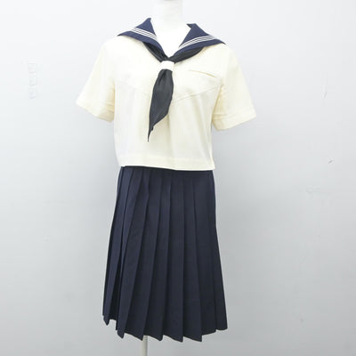 【中古】東京都 國學院久我山高等学校 女子制服 3点（セーラー服・スカート）sf023907