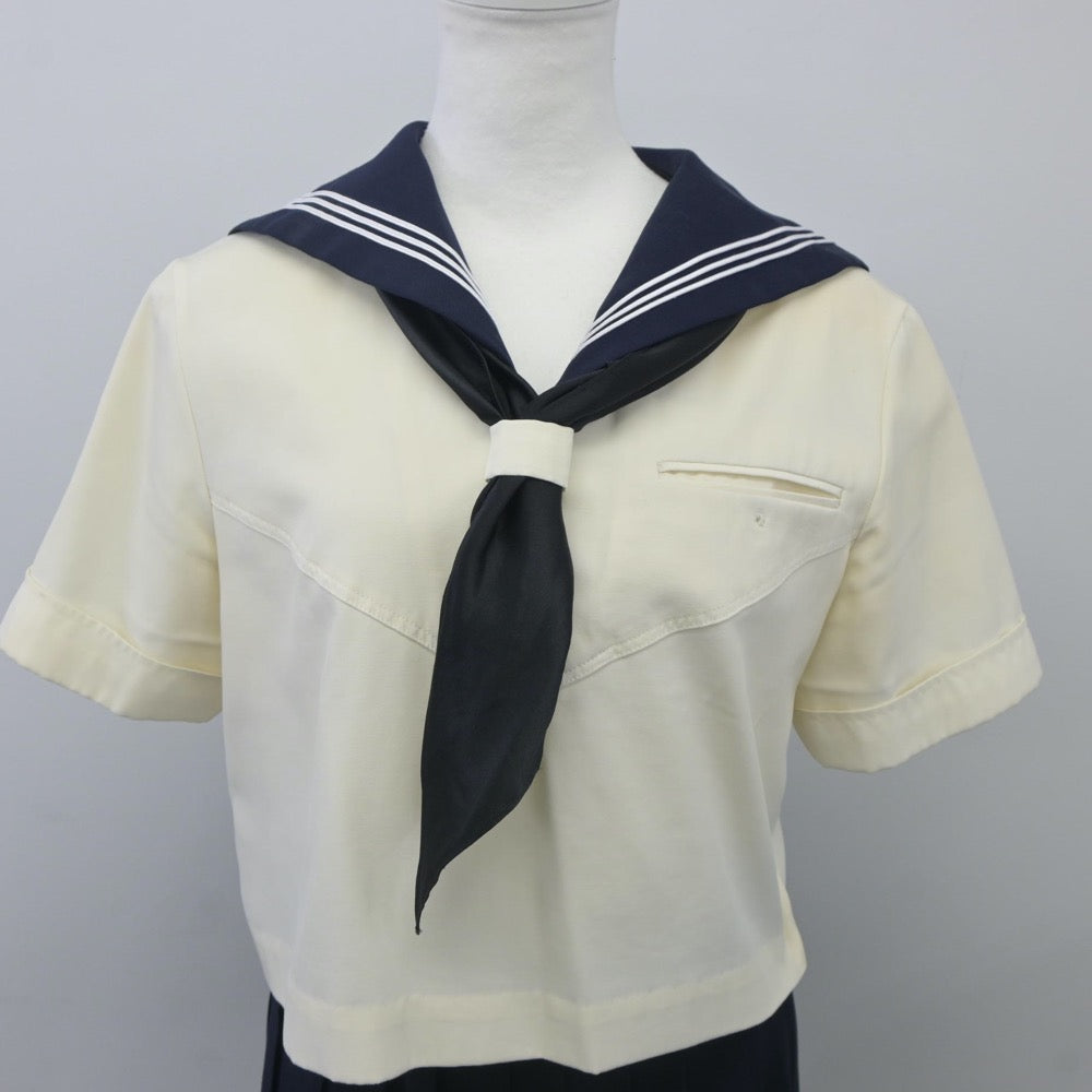 【中古】東京都 國學院久我山高等学校 女子制服 3点（セーラー服・スカート）sf023907