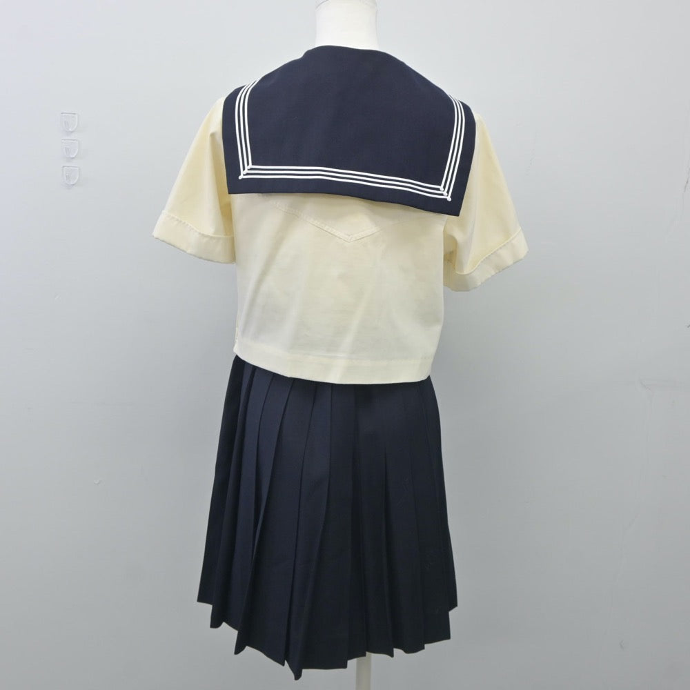 【中古】東京都 國學院久我山高等学校 女子制服 3点（セーラー服・スカート）sf023908