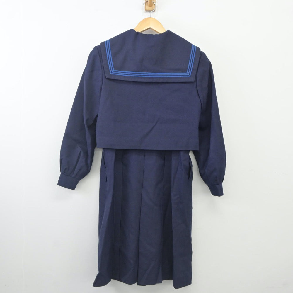 【中古】福岡県 香住ケ丘高等学校 女子制服 3点（セーラー服・ジャンパースカート）sf023923