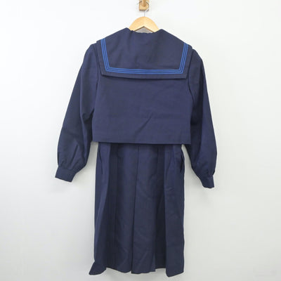 【中古】福岡県 香住ケ丘高等学校 女子制服 3点（セーラー服・ジャンパースカート）sf023923