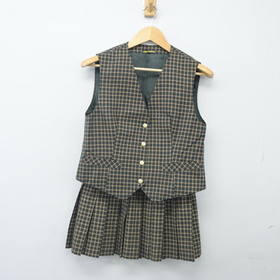 【中古】埼玉県 新座北高等学校 女子制服 7点（ブレザー・ベスト・スカート）sf023924