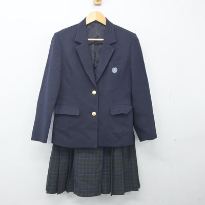 【中古】三重県 白子高等学校 女子制服 3点（ブレザー・ニット・スカート）sf023925