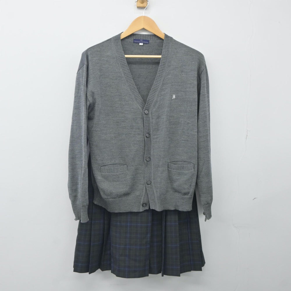 【中古】三重県 白子高等学校 女子制服 3点（ブレザー・ニット・スカート）sf023925