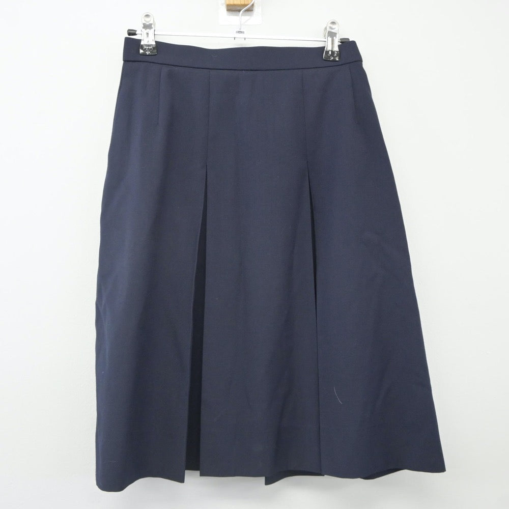 【中古】京都府 京都教育大学附属高等学校 女子制服 2点（ニット・スカート）sf023939