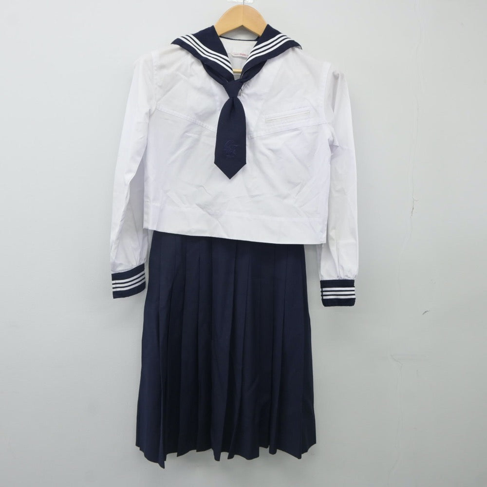 【中古】東京都 大妻多摩中学高等学校 女子制服 4点（セーラー服・セーラー服・スカート）sf023943