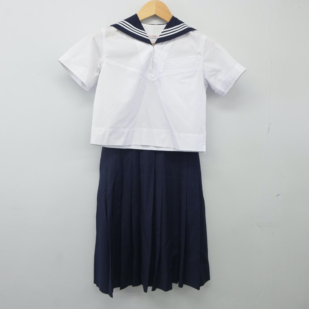 【中古】東京都 大妻多摩中学高等学校 女子制服 4点（セーラー服・セーラー服・スカート）sf023943