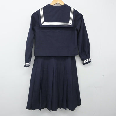 【中古】東京都 大妻多摩中学高等学校 女子制服 3点（セーラー服・スカート）sf023944