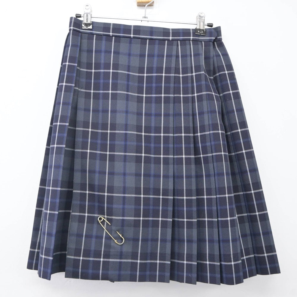 【中古】東京都 中央大学高等学校 女子制服 3点（ニット・スカート）sf023961