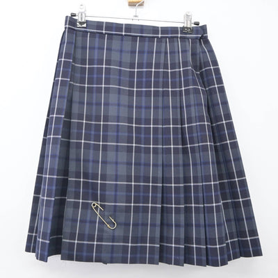 【中古】東京都 中央大学高等学校 女子制服 3点（ニット・スカート）sf023961