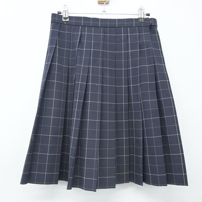 【中古】東京都 中央大学高等学校 女子制服 3点（ニットベスト・スカート）sf023963