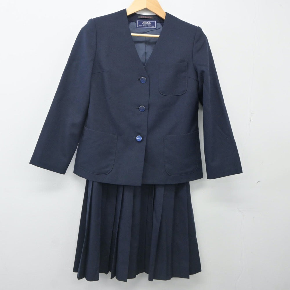 【中古】埼玉県 上柴中学校 女子制服 3点（ブレザー・スカート）sf023965