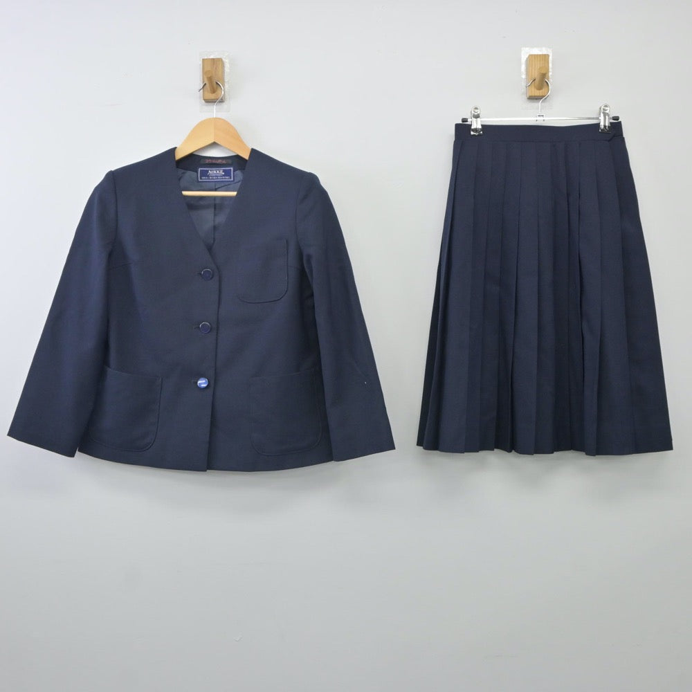 【中古】埼玉県 上柴中学校 女子制服 3点（ブレザー・スカート）sf023965