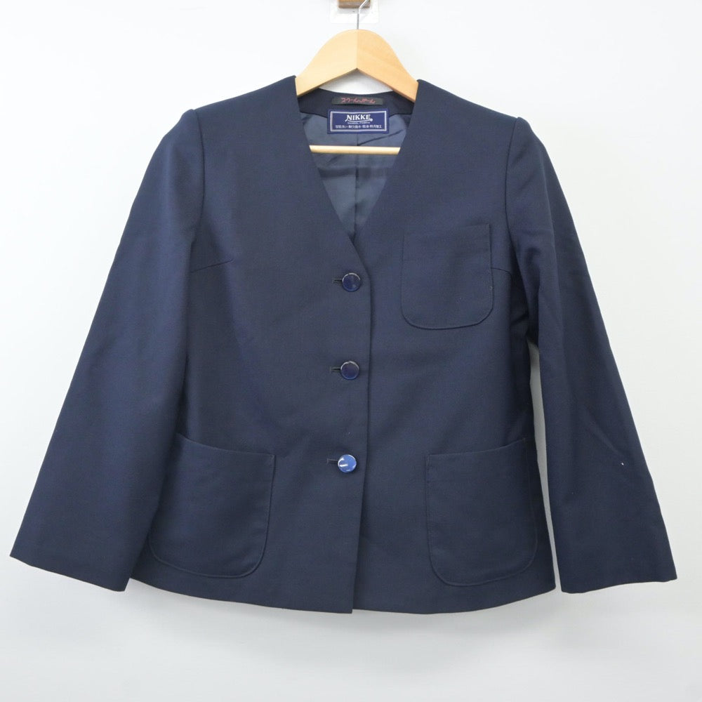 【中古】埼玉県 上柴中学校 女子制服 3点（ブレザー・スカート）sf023965