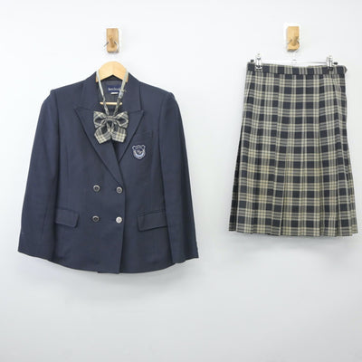 【中古】千葉県 木更津東高等学校 女子制服 3点（ブレザー・スカート）sf023967