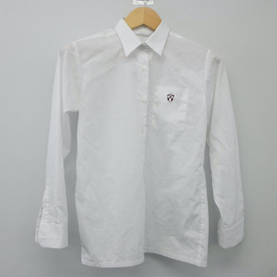 【中古】岐阜県 済美高等学校 女子制服 2点（シャツ・ニット）sf023969