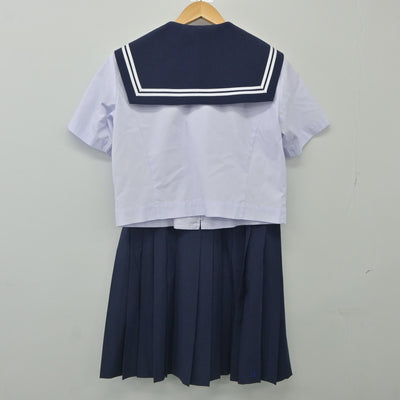 【中古】愛知県 尾北高等学校 女子制服 4点（セーラー服・セーラー服・スカート）sf023973