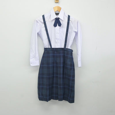 【中古】東京都 あきる野西中学校 女子制服 6点（ブレザー・シャツ・ベスト・スカート）sf023981