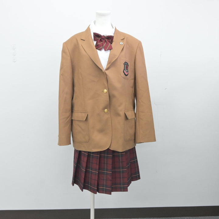 【中古】山口県 中村学園 中村女子高等学校 女子制服 7点（ブレザー・シャツ・スカート）sf023989