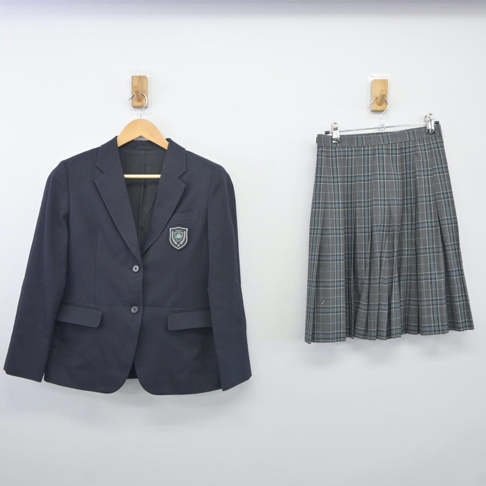 【中古】大阪府 楠風中学校 女子制服 3点（ブレザー・スカート）sf023993