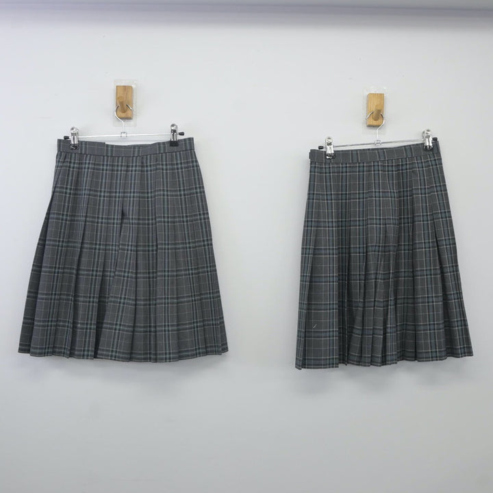 中古制服】大阪府 楠風中学校 女子制服 3点（ブレザー・スカート