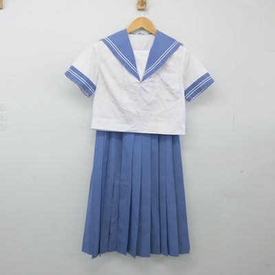 【中古】熊本県 東野中学校 女子制服 2点（セーラー服・スカート）sf023994