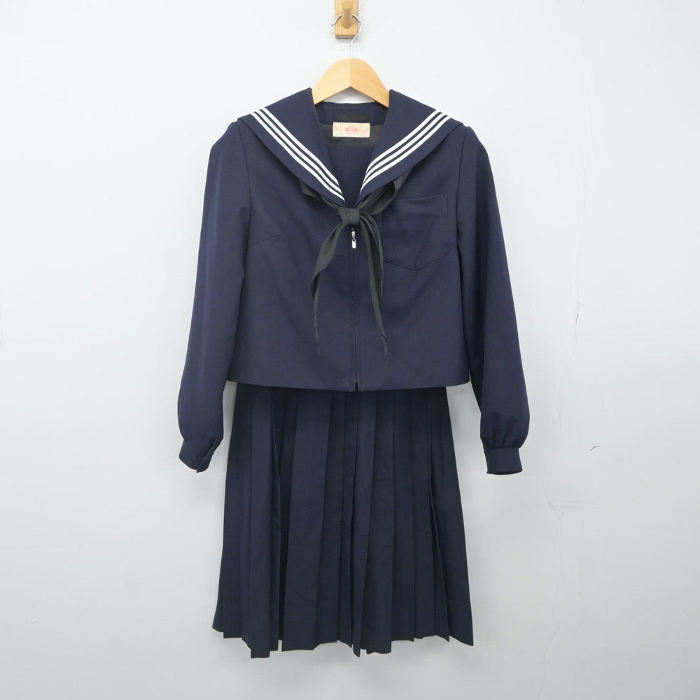 【中古】愛知県 桜山中学校 女子制服 4点（セーラー服・スカート）sf024002