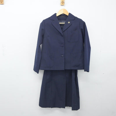 【中古】宮城県 福岡中学校 女子制服 4点（ブレザー・ベスト・スカート）sf024006