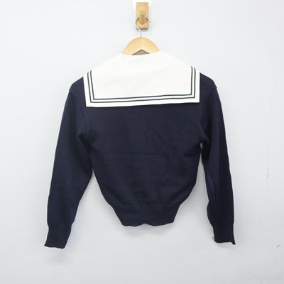 【中古】福岡県 西南学院中学校 女子制服 2点（セーラー服・ニット）sf024010