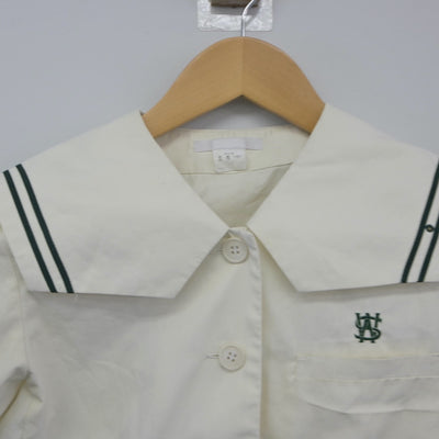 【中古】福岡県 西南学院中学校 女子制服 2点（セーラー服・ニット）sf024010