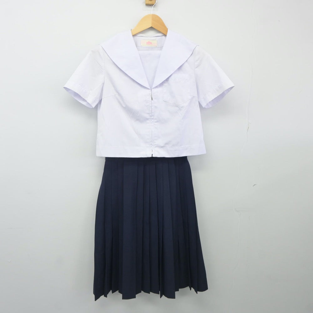 【中古】愛知県 桜山中学校 女子制服 3点（セーラー服・スカート）sf024013