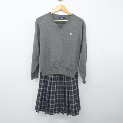 【中古】東京都 小石川中等教育学校 女子制服 2点（ニット・スカート）sf024016