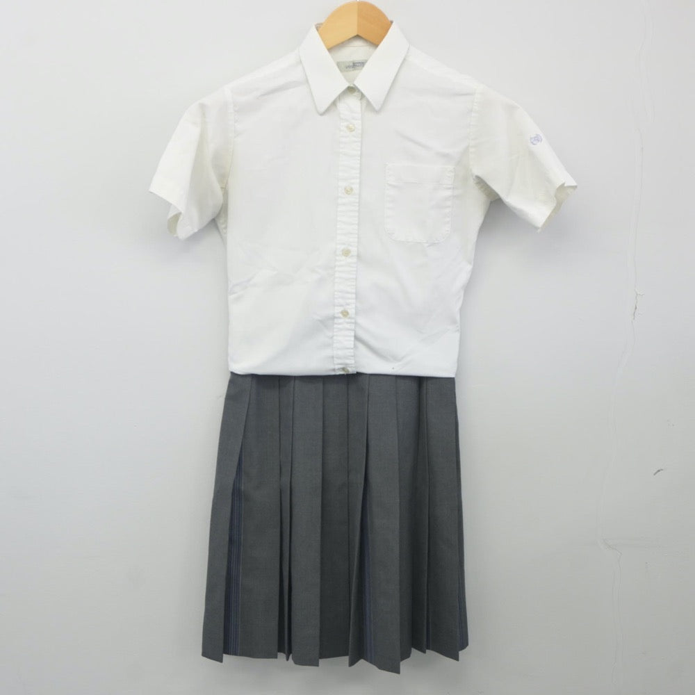 【中古】神奈川県 桐蔭学園高等学校 女子制服 2点（シャツ・スカート）sf024019