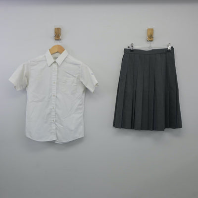 【中古】神奈川県 桐蔭学園高等学校 女子制服 2点（シャツ・スカート）sf024019