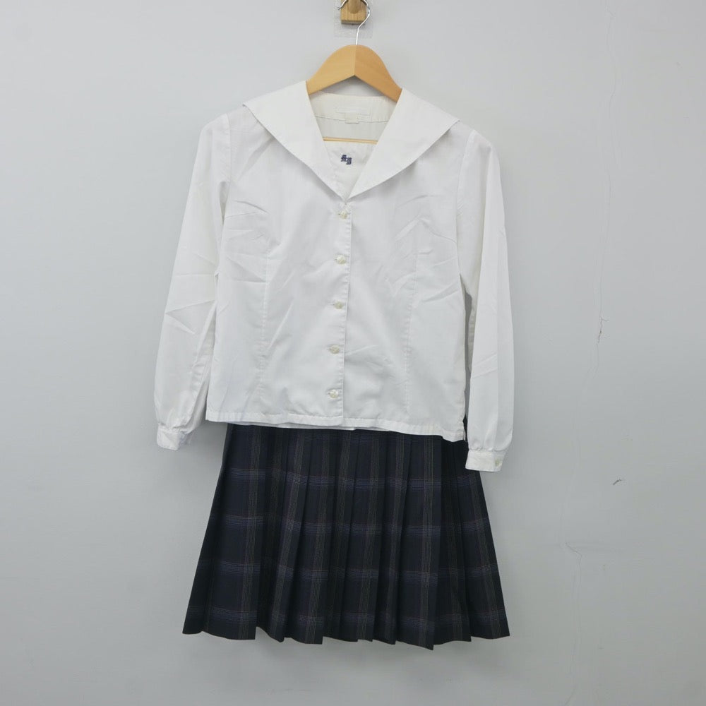 【中古】群馬県 前橋西高等学校 女子制服 3点（ブレザー・シャツ・スカート）sf024035