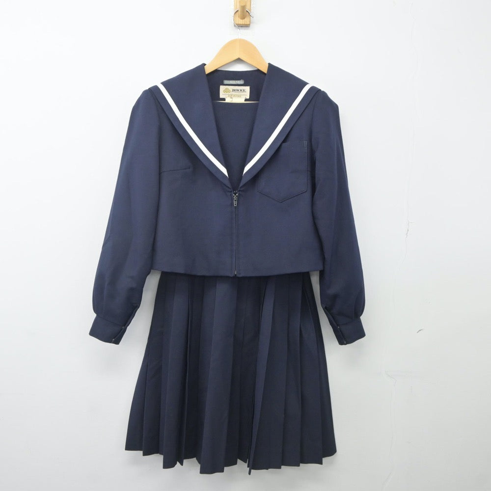 【中古】愛知県 楠中学校 女子制服 2点（セーラー服・スカート）sf024038