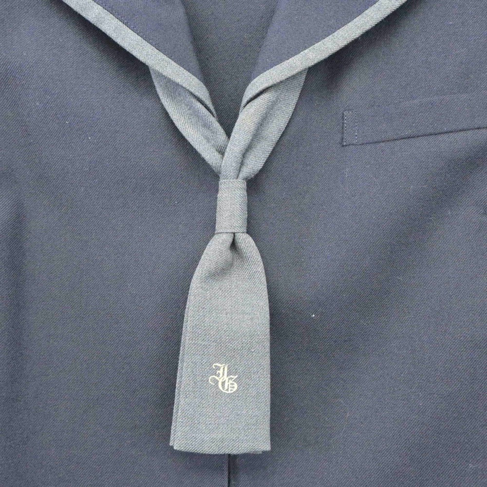 【中古】千葉県 市川学園中学校 女子制服 3点（セーラー服・スカート）sf024043