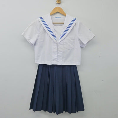 【中古】高知県 高知南高等学校 女子制服 3点（セーラー服・セーラー服・スカート）sf024049