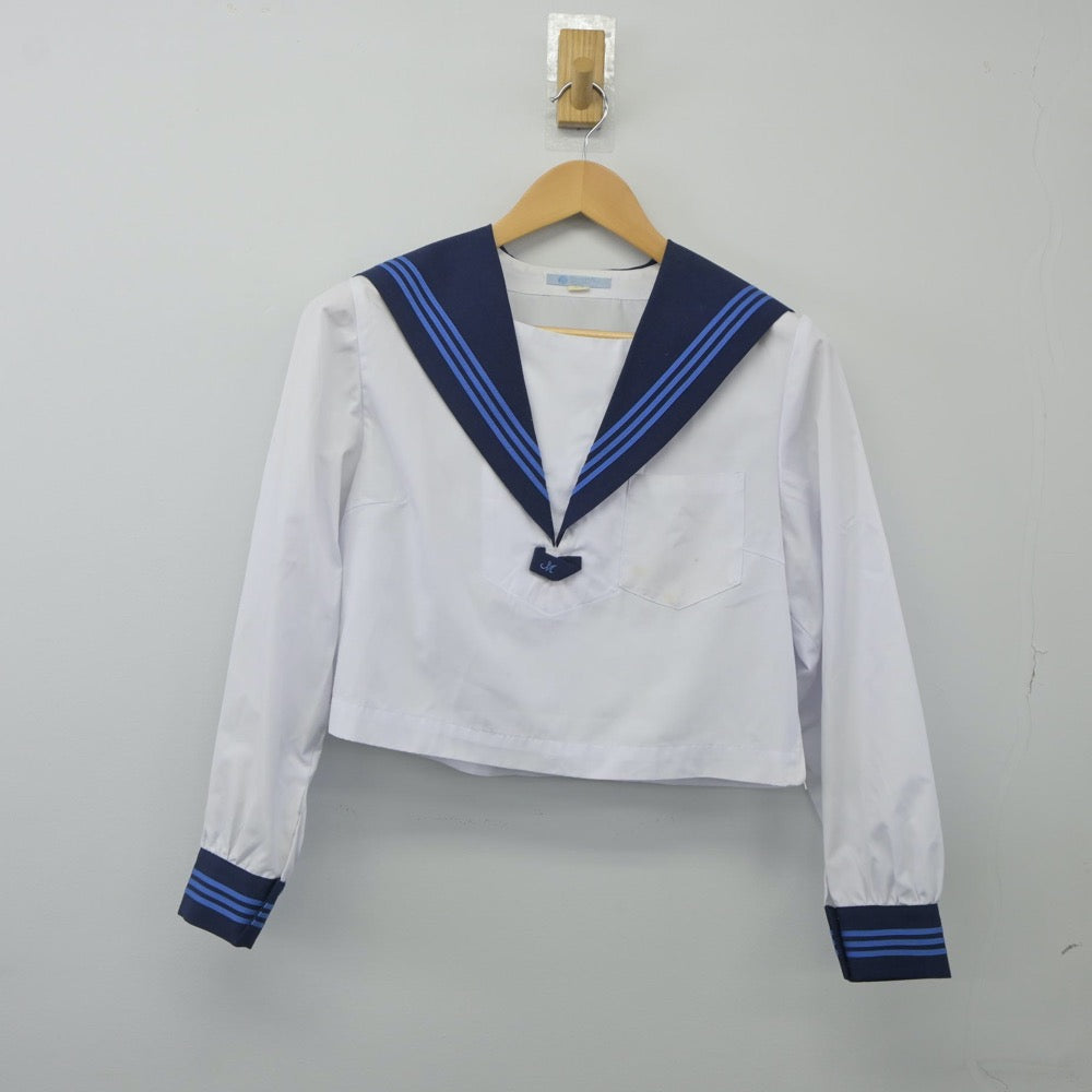 【中古】高知県 高知南高等学校 女子制服 2点（セーラー服・セーラー服）sf024050