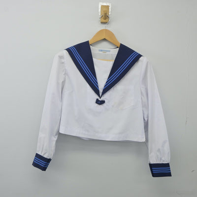 【中古】高知県 高知南高等学校 女子制服 2点（セーラー服・セーラー服）sf024050