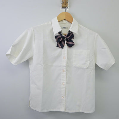 【中古】富山県 高岡向陵高等学校 女子制服 4点（シャツ・ニットベスト・スカート）sf024065