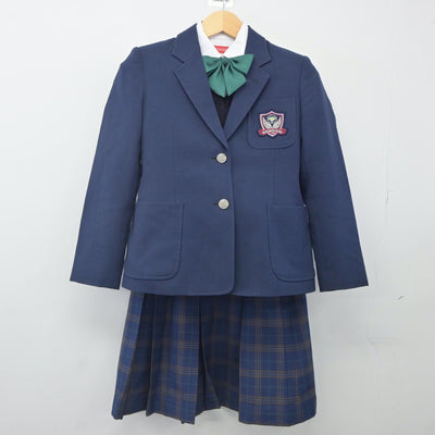 【中古】東京都 南六郷中学校 女子制服 5点（ブレザー・シャツ・ニット・スカート）sf024080